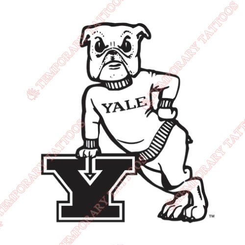 Yale Bulldogs Customize Temporary Tattoos Stickers NO.7090